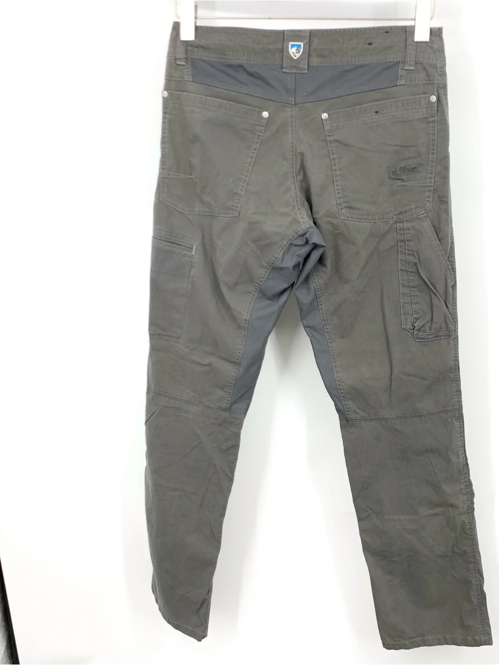 KUHL Men Size 30 x 32 Pants Dark Gray Straight Leg Radikl Stretch Panels Khakis